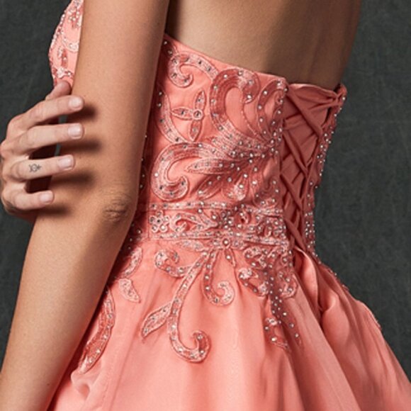 NEW! Pink Tulle Homecoming Dress - Picture 4 of 4